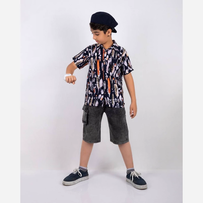 پیراهن پسرانه نخی سایز 40