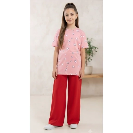 تیشرت و شلوار دخترانه سایز 60/65/70