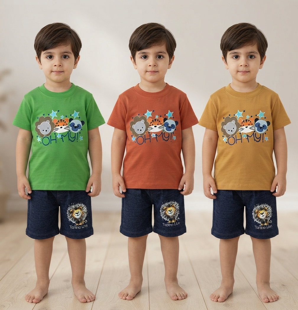 تیشرت و شلوارک بچگانه سایز 35/40/45