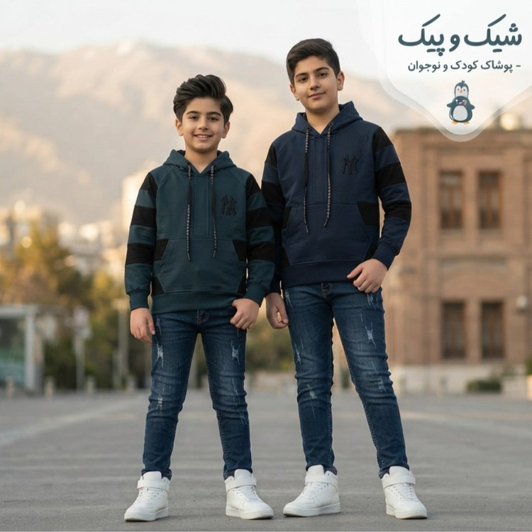 هودی پنبه دورس پسرانه سایز 50/55/60/65