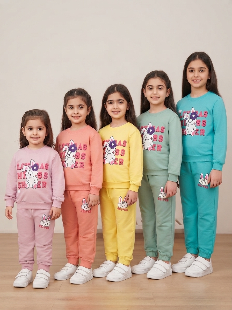 بلوز و شلوار دخترانه خرگوشی سایز 35/40/45